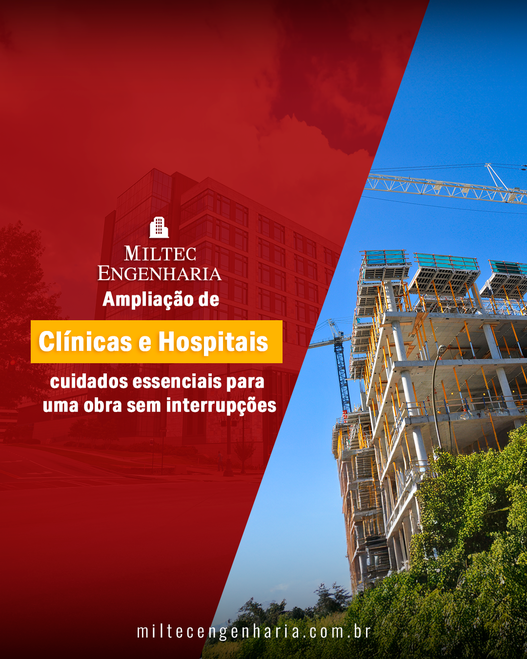 Ampliação de clínicas e hospitais: cuidados essenciais para uma obra sem interrupções