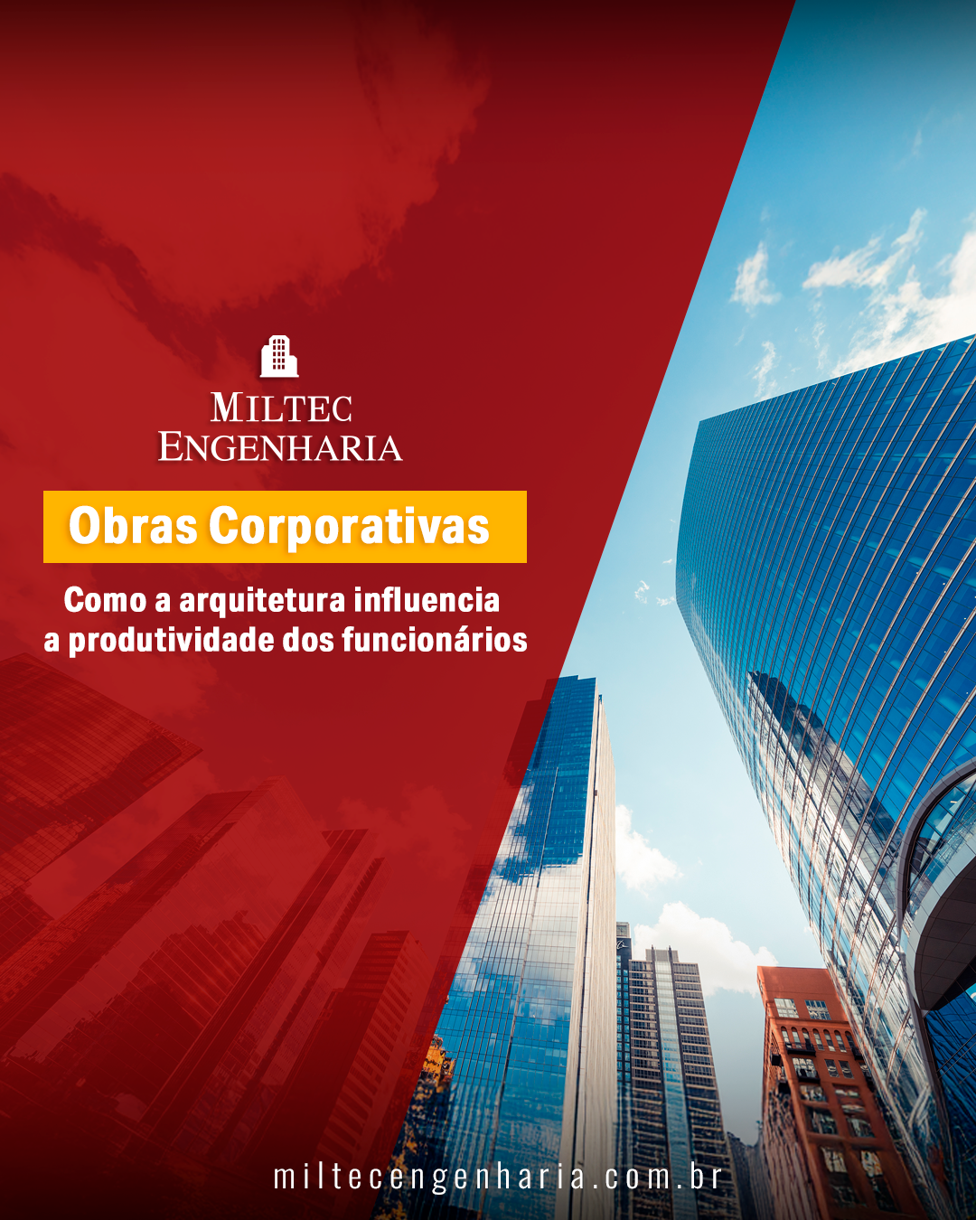 Obras corporativas: como a arquitetura influencia a produtividade dos funcionários